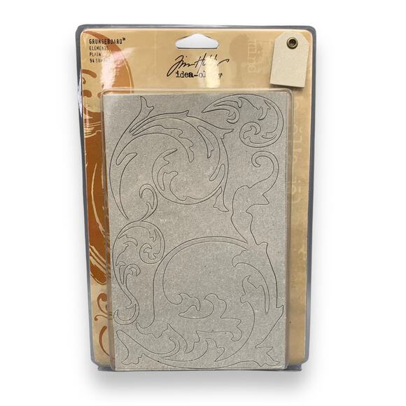 Tim Holtz Grungeboard Elements Plain 94 Shapes Keys Hinges Hearts Chipboard NEW - Picture 1 of 6